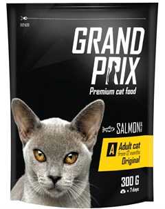 Сухой корм Adult Original с лососем для кошек 0 3 кг Лосось Grand prix