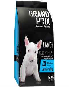 Сухой корм Medium Junior с ягненком для щенков и собак средних пород 12 кг Ягненок Grand prix