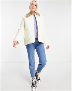 Белая стеганая куртка Urban revivo