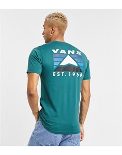 Зеленая футболка с принтом горы на спине эксклюзивно для ASOS Vans