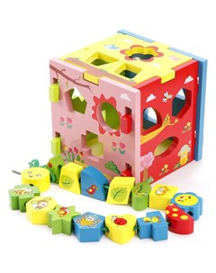 Развивающая игрушка сортер Радужный кубик Mapacha