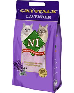 Наполнитель Crystals Lavender впитывающий силикагелевый для кошек 5 л N1