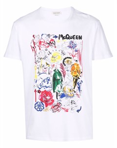 Футболка с графичным принтом Alexander mcqueen