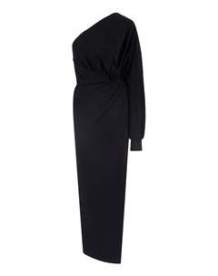 Черное платье на одно плечо Balenciaga