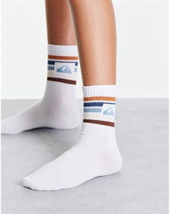 Белые носки с полосками Quiksilver