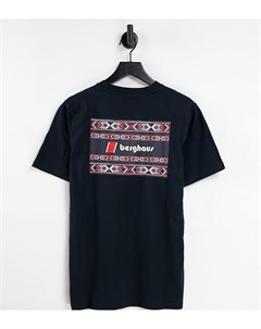 Черная футболка с ацтекским принтом эксклюзивно для ASOS Berghaus