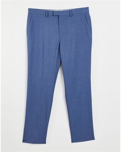 Синие узкие брюки Topman