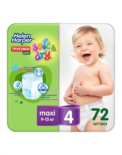 Подгузники трусики Baby Soft Dry Maxi 4 8 13кг 9 15кг 72шт Helen harper