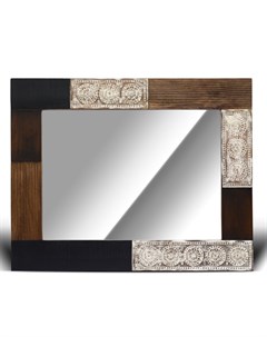 Зеркало настенное чикмагалур коричневый 100x60x3 см Indian story
