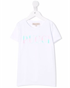 Футболка с логотипом Emilio pucci junior