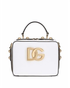 Декорированная сумка тоут с логотипом Dolce&gabbana