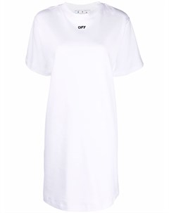 Платье футболка с логотипом Off Off-white