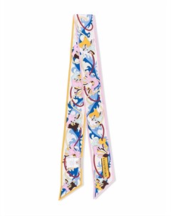 Шелковый шарф с абстрактным принтом Emilio pucci junior