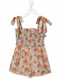 Платье мини с цветочным принтом Zimmermann kids
