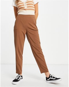 Классические укороченные брюки коричневого цвета Cecilie Object