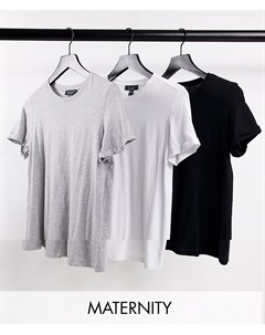 Набор из 3 футболок разных цветов New look maternity