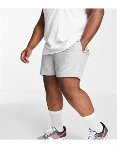 Светло серые шорты длиной 5 дюймов Plus Nike swimming