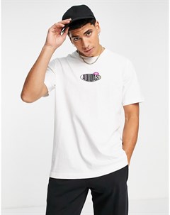 Белая футболка с принтом кактуса на спине Area 33 Adidas originals