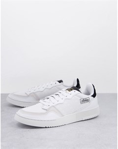 Бело черные кроссовки Supercourt Adidas originals
