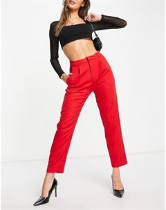 Красные брюки прямого кроя от комплекта x Jac Jossa In the style