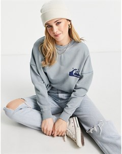 Oversized свитшот голубого цвета Quiksilver