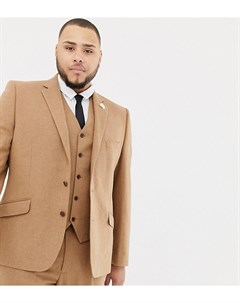 Приталенный пиджак с добавлением шерсти Plus Gianni feraud