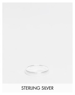 Широкое кольцо из стерлингового серебра матового оттенка Asos design