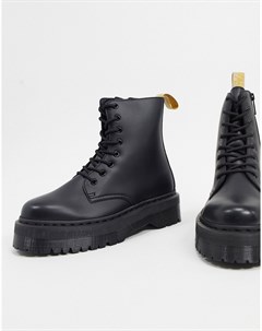 Черные ботинки из искусственной кожи на платформе Dr. martens