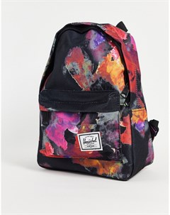 Мини рюкзак черного цвета с цветочным принтом Herschel Herschel supply co