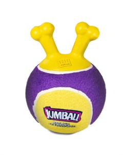 Игрушка для собак Jumball Мяч теннисный c ручками желтый 18см Gigwi