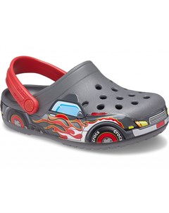 Сабо для мальчиков Kids Fun Lab Truck Band Clog Slate Grey Crocs