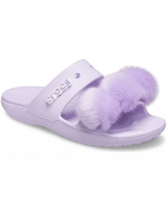 Сандалии женские Classic Fur Sure Sandal Lavender Crocs