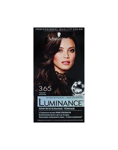 Стойкая краска для волос 3 65 Горький шоколад Luminance