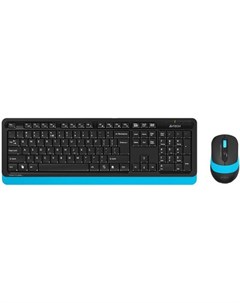 A 4Tech Клавиатура мышь A4 Fstyler FG1010 BLUE клав черный синий мышь черный синий USB беспроводная  A4tech