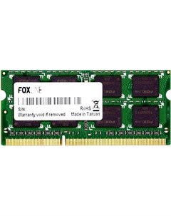 Оперативная память для ноутбука 8Gb 1x8Gb PC4 19200 2400MHz DDR4 SO DIMM CL17 FL2400D4S17S 8G Foxline