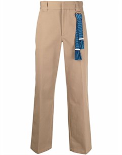 Узкие брюки с декоративным ремешком Lanvin