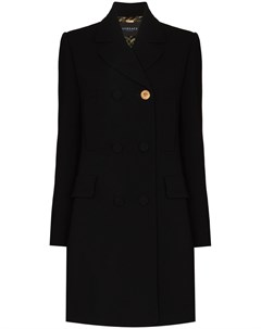 Двубортное шерстяное пальто Versace
