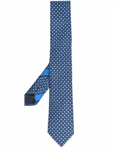 Шелковый галстук Fantasia с принтом Ermenegildo zegna
