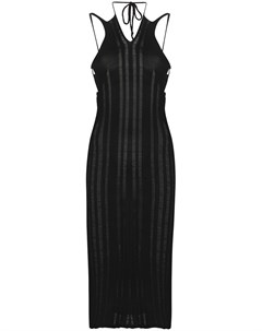 Трикотажное платье миди с V образным вырезом Emma gudmundson