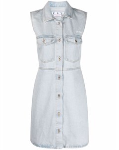 Джинсовое платье рубашка с полосками Diag Off-white