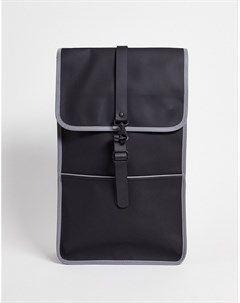 Черный рюкзак со светоотражающими деталями 1220 Rains