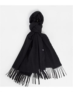 Черный шарф палантин унисекс из переработанных материалов Inspired Reclaimed vintage