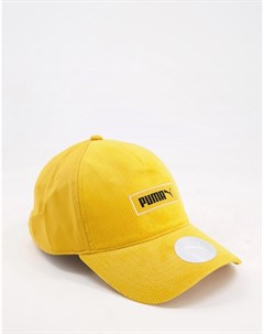 Желтая кепка с логотипом Puma