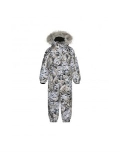 Комбинезон зимний Molo Polaris Fur Snowy Leopards серый Mothercare