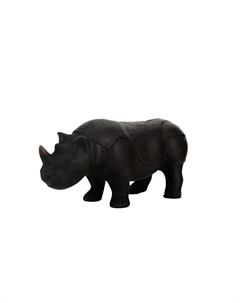 Статуэтка носорог черный 32x14x12 см Valditaro