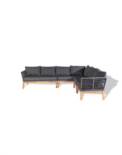 Угловой модульный диван барселона серый 215x66x218 см Outdoor