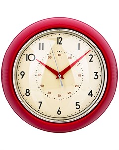 Часы настенные кварцевые Lovely home диаметр 23 см цвет красный арт 220 441 Lefard