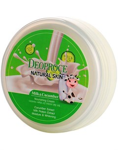 Крем для лица Natural Skin Nourishing Cream Milk Cucumber питательный 100 г Deoproce