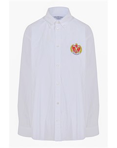Белая рубашка из хлопка Balenciaga