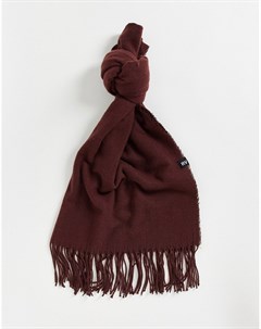 Широкий шарф шоколадного цвета в стиле унисекс Reclaimed vintage